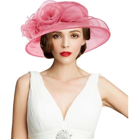 Women\'s Kentucky Hat Wide Brim Pink2 main image 4